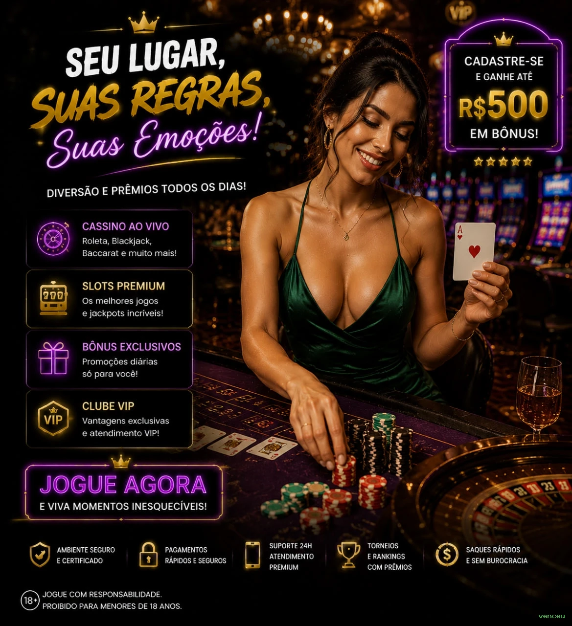 Registro venceu - cadastro rápido